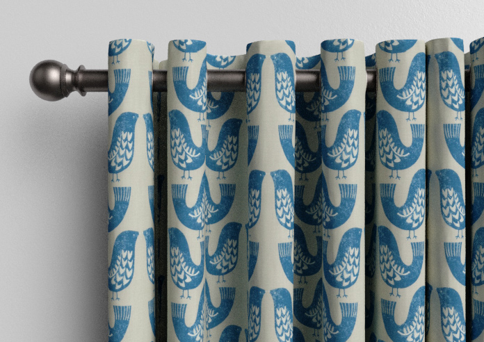 Scandi Birds, Capri - Made to Measure Curtains - Image 12